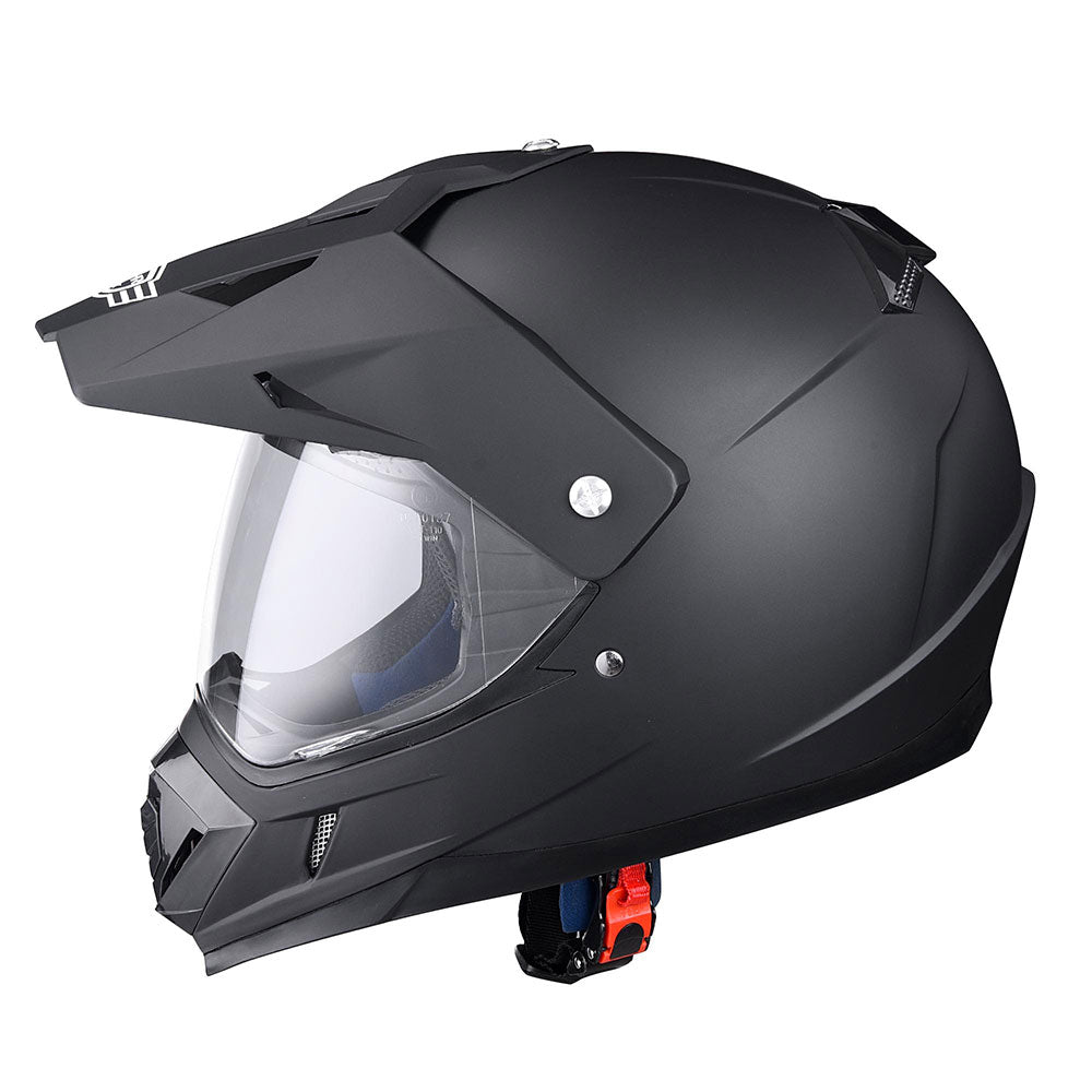 Yescom Offroad Helmet DOT Full Face Dirt Bike Black, S Image
