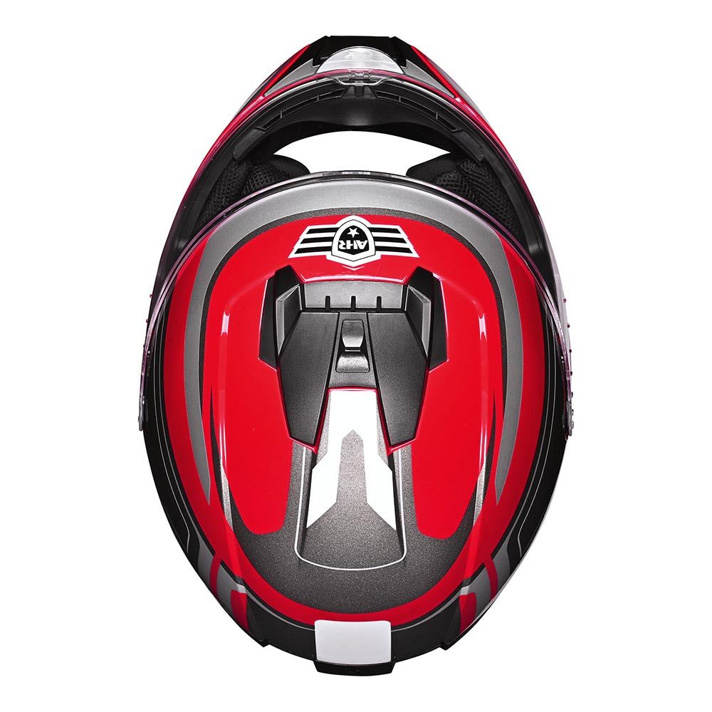 Yescom RUN-F3 DOT Motorcycle Helmet Full Face Red, XL(61-62cm) Image