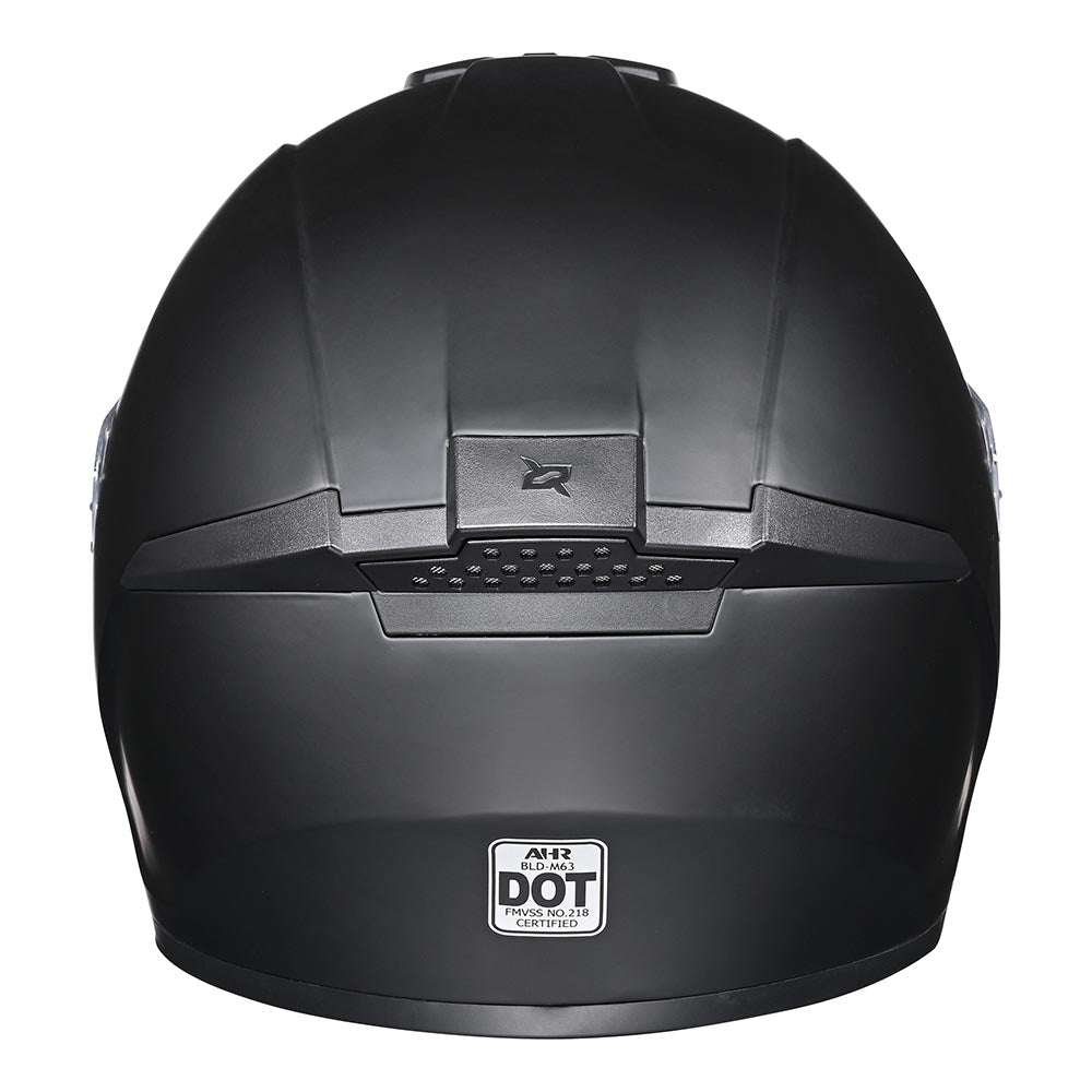 Yescom RUN-F3 DOT Motorcycle Helmet Full Matt Black, L(59-60cm) Image