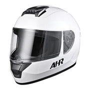 ahr motorcycle helmets AHR RUN-F3 DOT Motorcycle Helmet Full White