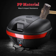 Yescom Motorcycle Scooter Truck Tail Box Topcase Black Image