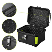 Yescom Motorcycle Trunk Box with Backrest Scooter Tour Pack Image