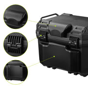 Yescom Motorcycle Trunk Box with Backrest Scooter Tour Pack Image