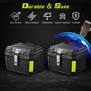 Yescom Motorcycle Trunk Box with Backrest Scooter Tour Pack Image