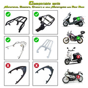 Yescom Motorcycle Trunk Box with Backrest Scooter Tour Pack Image