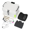Yescom White Motorcycle Trunk Box with Backrest Scooter Tour Pack