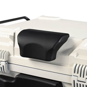 Yescom White Motorcycle Trunk Box with Backrest Scooter Tour Pack Image