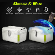 Yescom White Motorcycle Trunk Box with Backrest Scooter Tour Pack Image