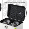 Yescom White Motorcycle Trunk Box with Backrest Scooter Tour Pack