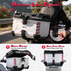 Yescom Motorcycle Trunk Box with Backrest Scooter Tour Pack