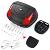 Yescom Motorcycle Scooter Truck Tail Box Topcase Black