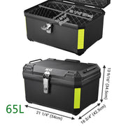 Yescom Motorcycle Trunk Box with Backrest Scooter Tour Pack