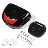 Yescom Motorcycle Truck with Backrest Scooter Tour Pack Gloss Black