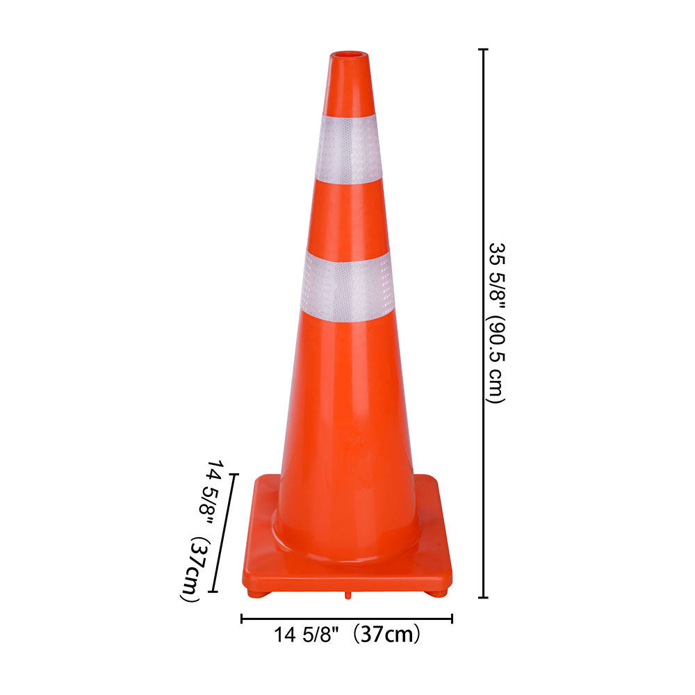 Yescom 4pcs 36-In Road Traffic Safety Cones Reflective Collar Image