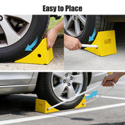 Yescom Wheel Chocks 2ct. for 24-32in. Tire, 33,000lbs GVWR, Polyurethane Image