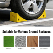 Yescom Wheel Chocks 2ct. for 24-32in. Tire, 33,000lbs GVWR, Polyurethane Image