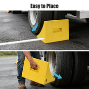 Yescom Wheel Chocks 2ct. for 50in. Tire, 198,400lbs GVWR, Polyurethane Image