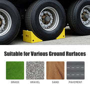Yescom Wheel Chocks 2ct. for 50in. Tire, 198,400lbs GVWR, Polyurethane Image
