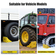 Yescom Wheel Chocks 2ct. for 50in. Tire, 198,400lbs GVWR, Polyurethane Image