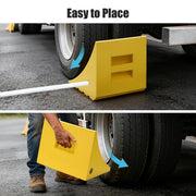 Yescom Wheel Chock for 58in. Tire, 396,800lbs GVWR, Polyurethane Image