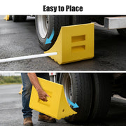 Yescom Wheel Chock for 58in. Tire, 198.4 Tons GVWR, Polyurethane Image