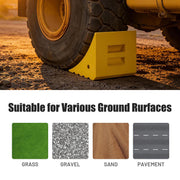 Yescom Wheel Chock for 58in. Tire, 396,800lbs GVWR, Polyurethane Image