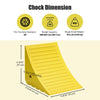 Yescom Wheel Chock for 58in. Tire, 396,800lbs GVWR, Polyurethane