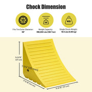 Yescom Wheel Chock for 58in. Tire, 396,800lbs GVWR, Polyurethane Image