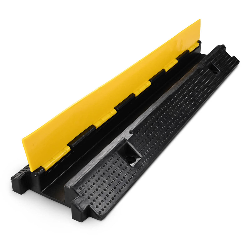 Yescom Cable Ramp Protector Rubber Cable Cover 1-Channel for 2" Cables Image