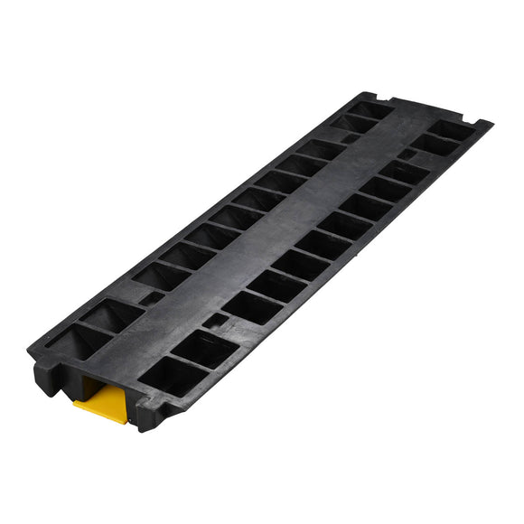 Yescom Cable Ramp Protector Rubber Cable Cover 1-Channel for 2