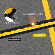 Yescom Cable Ramp Protector Rubber Cable Cover 1-Channel for 2" Cables Image