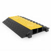 Yescom Cable Ramp Rubber Pipe Protector 2 Channel for 3 1/2" Cables