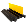 Yescom Cable Ramp Rubber Pipe Protector 2 Channel for 3 1/2" Cables