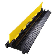 Yescom Cable Ramp Protector Rubber Cable Cover 2-Channel Image