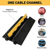 Yescom Cable Ramp Rubber Hose Protector 1 Channel for 3 1/8" Cables