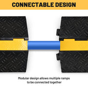 Yescom Cable Ramp Rubber Hose Protector 1 Channel for 3 1/8" Cables Image