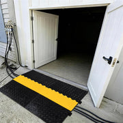 Yescom ADA Cable Ramp Rubber Speed Bump 5-Channel for 1 3/8" Cables Image