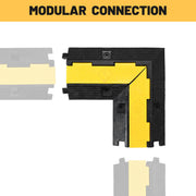 Yescom 1-Channel Cable Ramp Protector 90° Left/Right Turn Corner for 2