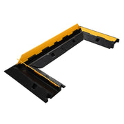 Yescom 1-Channel Cable Ramp Protector 90° Left/Right Turn Corner for 2" Cables, U Turn Image