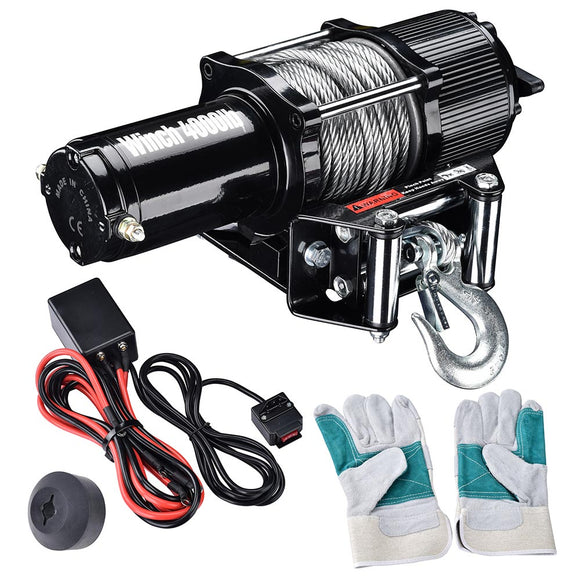Yescom ATV Remote Electric Winch Truck Recovery 4000 12v Image