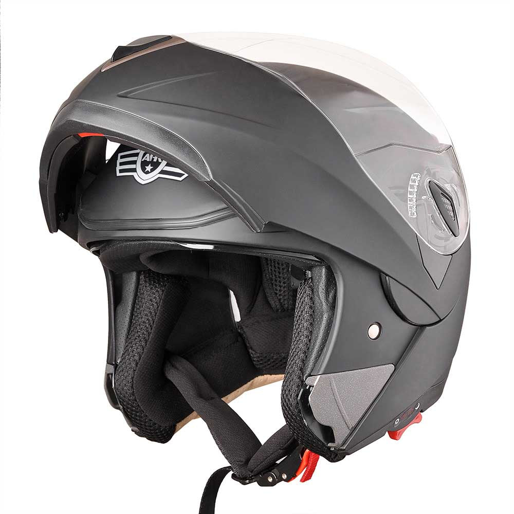 Yescom Bluetooth Helmet DOT Full Face Intercom Black, XL Image