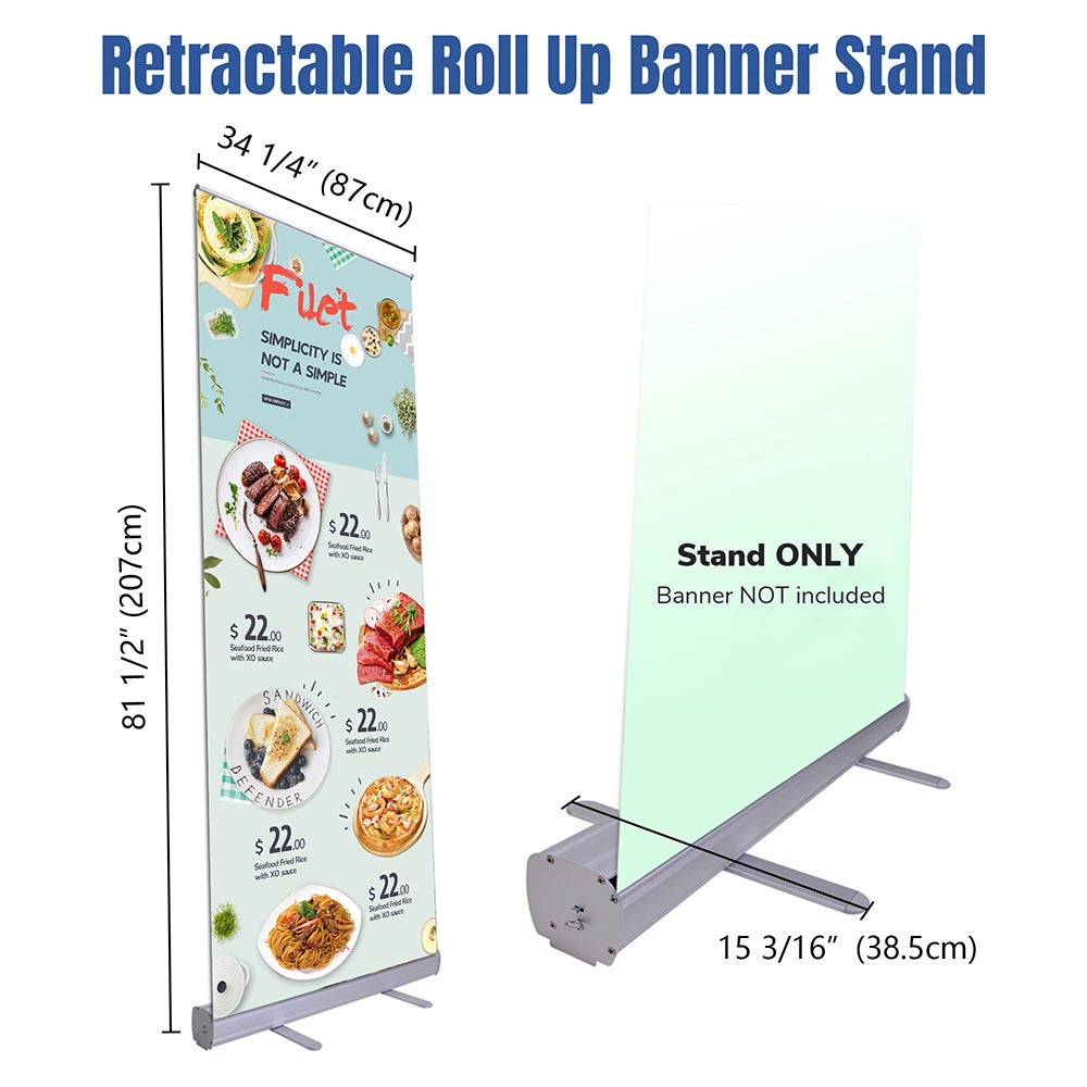 Yescom 10pcs Trade Show Retractable Banner Stand 33" x 79" Wholesale Image