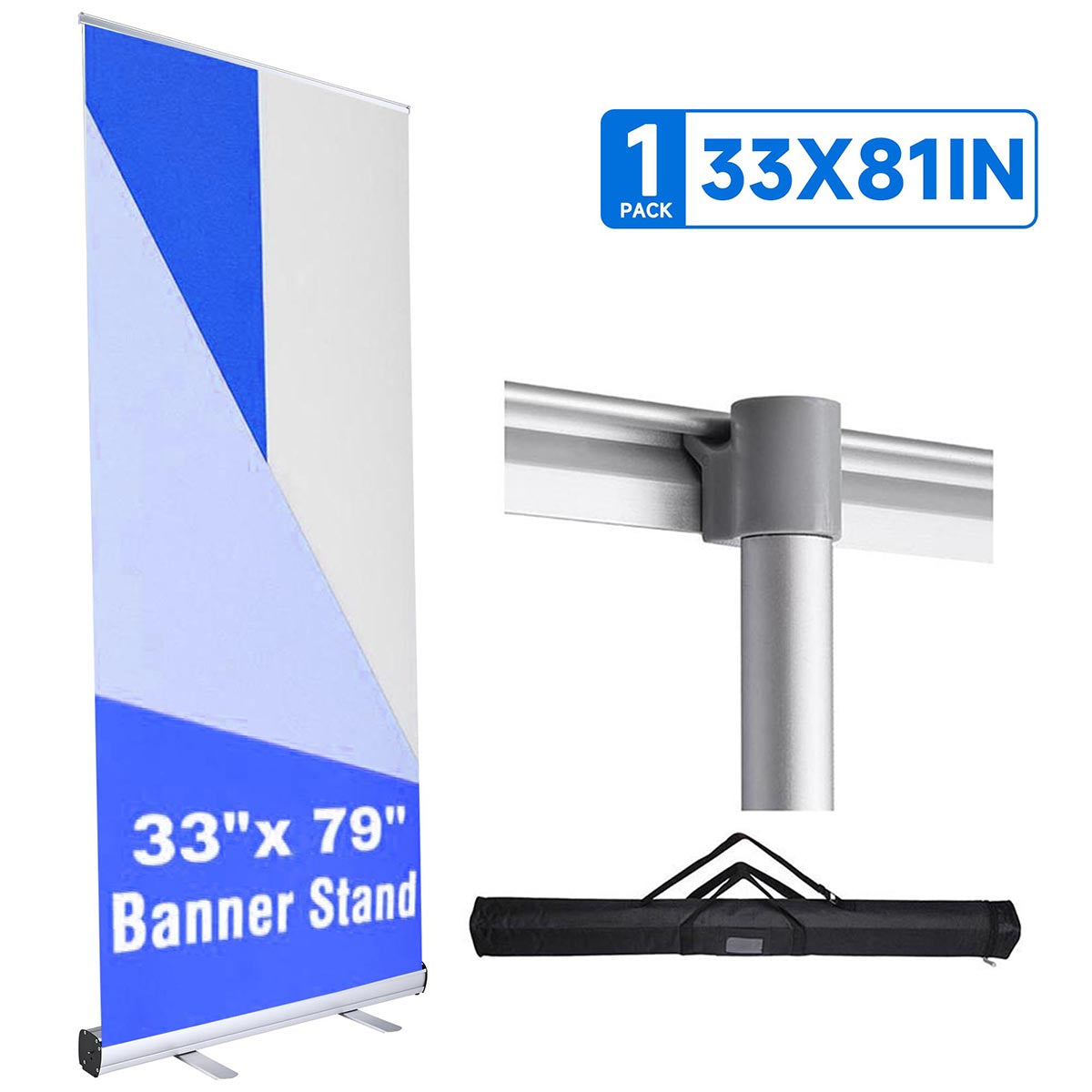 Yescom Retractable Banner Stand for Events Trade Shows Custom Printed