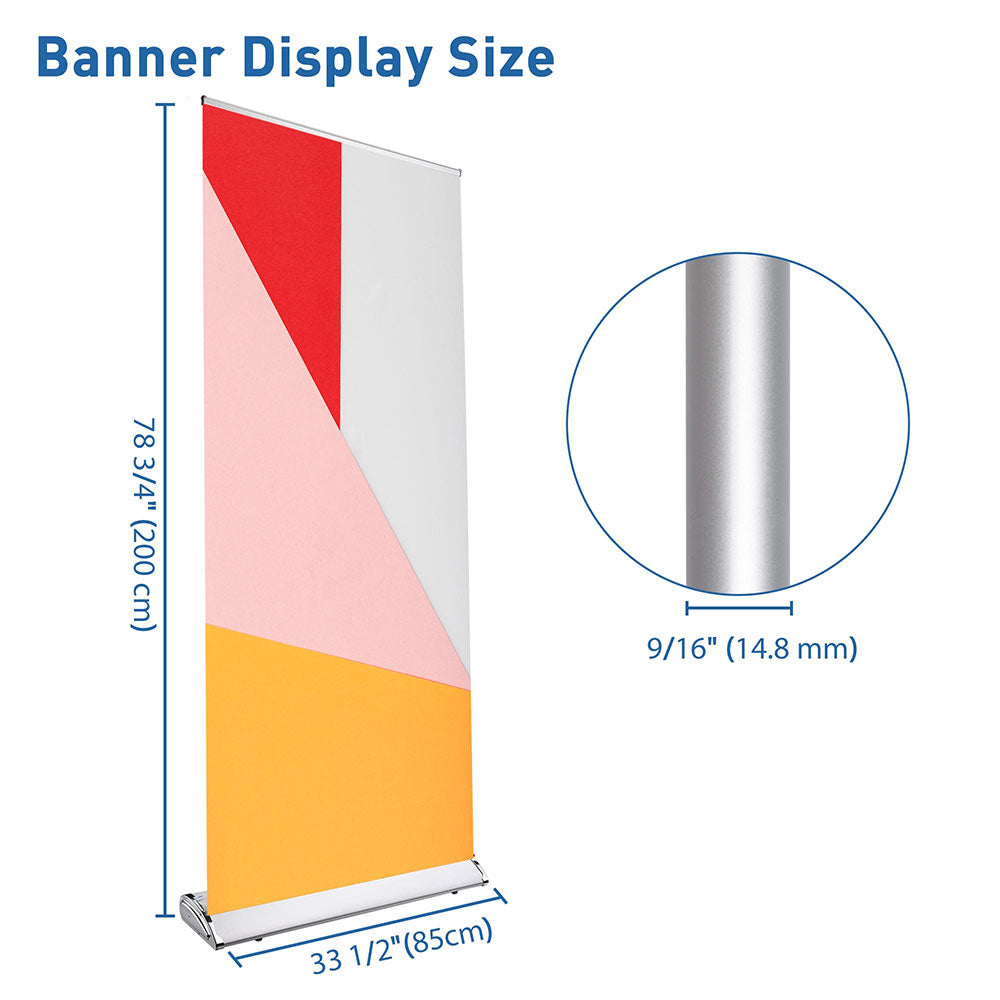 Yescom 33 x 79 in Aluminum Trade Show Retractable Banner Stand Image