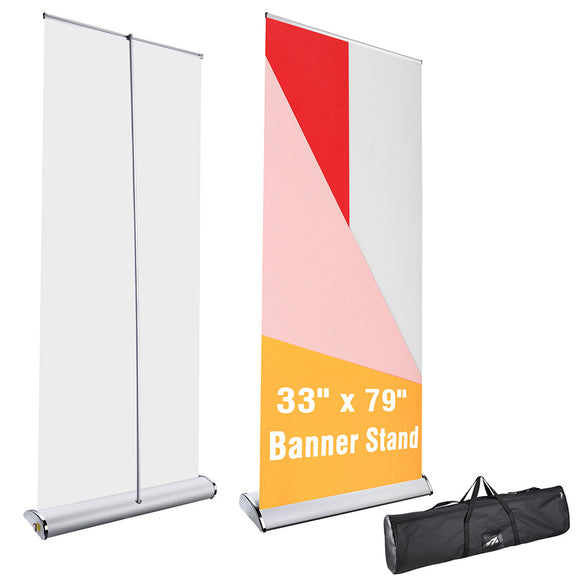 Yescom 33 x 79 in Aluminum Trade Show Retractable Banner Stand Image