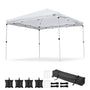 Yescom Ez Pop Up Canopy Tent 10'x10' Waterproof Shelter, White (Rolling Bag) Image