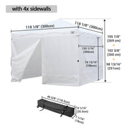 Yescom 10x10 Pop Up Canopy Tent with Bag, Optional Sidewalls Image