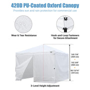 Yescom 10x10 Pop Up Canopy Tent with Bag, Optional Sidewalls Image