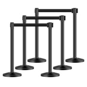 Yescom 6pcs Crowd Control Stanchions with 6.5ft Retractable Belt Image