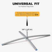 Yescom 10ct. Feather Flag Stand Weighted Base for Flag Banners Image